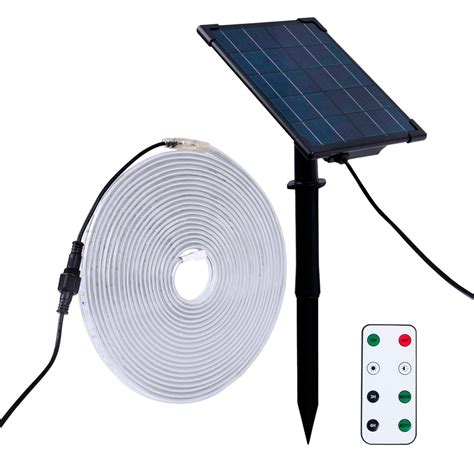 éclairage solaire extérieur avec telecommande|Ruban LED solaire extérieur avec télécommande 18W .